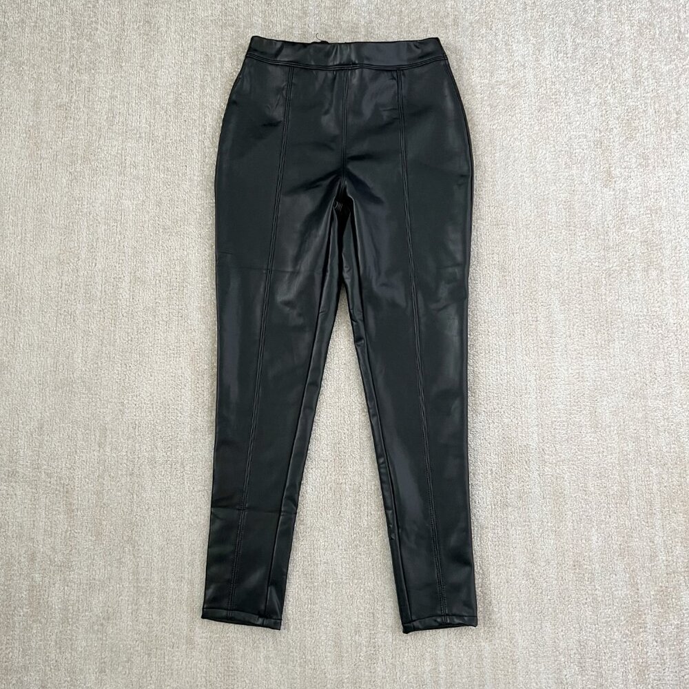 3 for $6 Ci Sono Faux Leather Black Pants Leggings  S